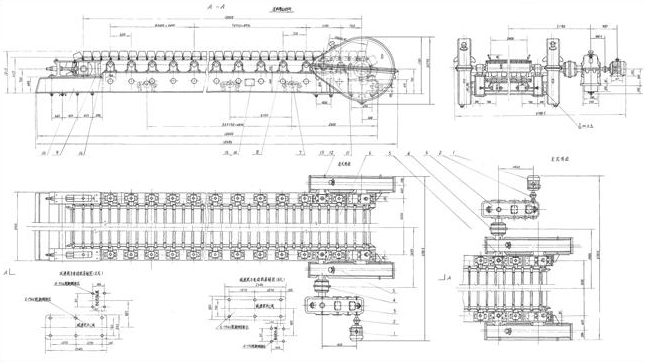 板式給料機結(jié)構(gòu)圖紙