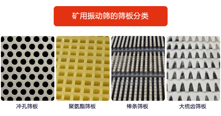 <a href='http://www.timoshuo.com' title='振動(dòng)篩' target='_blank'>振動(dòng)篩</a>篩板種類